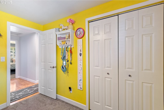 1448 S Grove Lane Ct, Sutherlin, OR 97479 - bedroom featuring baseboards, a closet, and carpet floors