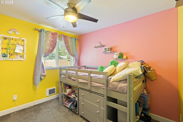 1448 S Grove Lane Ct, Sutherlin, OR 97479 - bedroom featuring carpet, baseboards, and ceiling fan