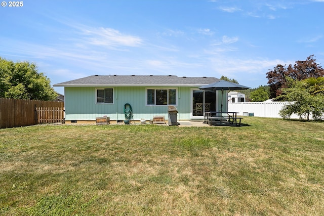 1448 S Grove Lane Ct, Sutherlin, OR 97479 - rear view of property featuring crawl space and a patio