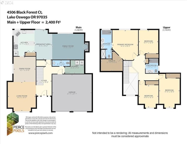 4506 Black Forest Ct, Lake Oswego, OR 97035 - view of floor plan / room layout