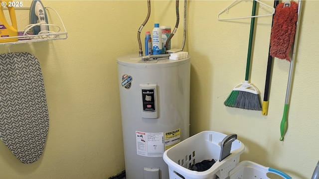 utilities featuring electric water heater