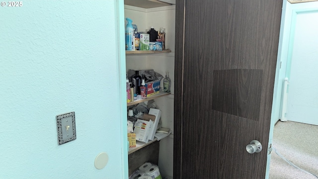 view of storage area