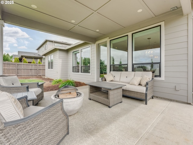 1703 S Farm View Loop, Ridgefield, WA 98642 - view of patio / terrace featuring an outdoor hangout area