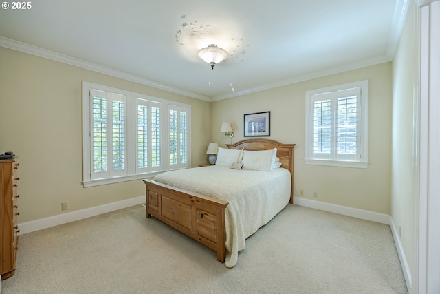 2943 Riverwalk Loop, Eugene, OR 97401 - bedroom with baseboards, crown molding, and light colored carpet