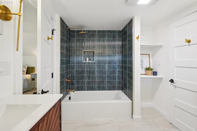 152 S Palatine Hill Rd, Portland, OR 97219 - bathroom featuring vanity and  shower combination