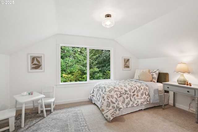 152 S Palatine Hill Rd, Portland, OR 97219 - carpeted bedroom with vaulted ceiling and baseboards