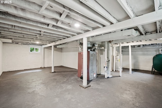 152 S Palatine Hill Rd, Portland, OR 97219 - basement featuring heating fuel, water heater, and heating unit