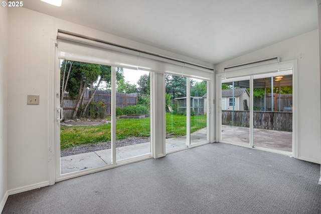 6410 SW 204th Pl, Beaverton, OR 97078 - empty room with carpet floors and lofted ceiling