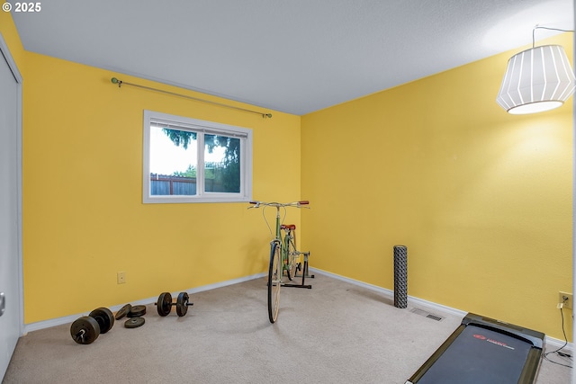 6410 SW 204th Pl, Beaverton, OR 97078 - exercise room featuring carpet flooring and baseboards