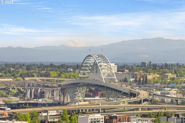 616 NW Westover Ter, Portland, OR 97210 - city view with a mountainous background and a notable bridge