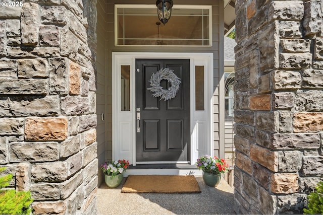 7540 SW Becky Ct, Beaverton, OR 97007 - property entrance with stone siding
