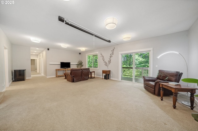 7540 SW Becky Ct, Beaverton, OR 97007 - carpeted living area with baseboards