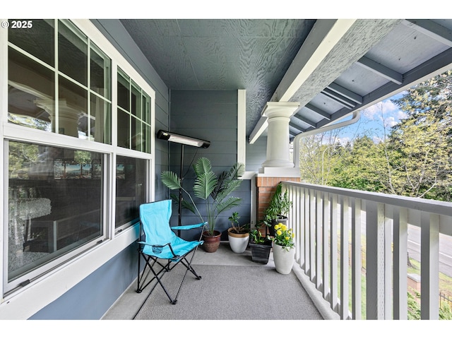 view of balcony