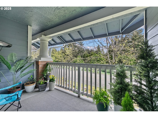 view of balcony