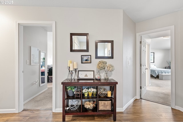 30366 SW Ruth St Unit 70, Wilsonville, OR 97070 - hall with baseboards and wood finished floors