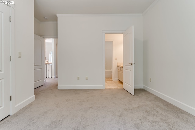 3169 Tanner Park Dr, Eugene, OR 97405 - unfurnished bedroom with crown molding, carpet floors, and ensuite bath