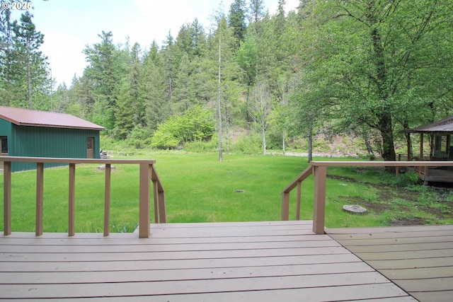 84932 Straw Springs Ln, Milton-Freewater, OR 97862 - wooden deck with a yard