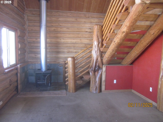 view of attic