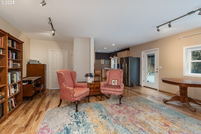 16637 Keasey Rd, Vernonia, OR 97064 - living area with track lighting, light wood-style floors, and recessed lighting