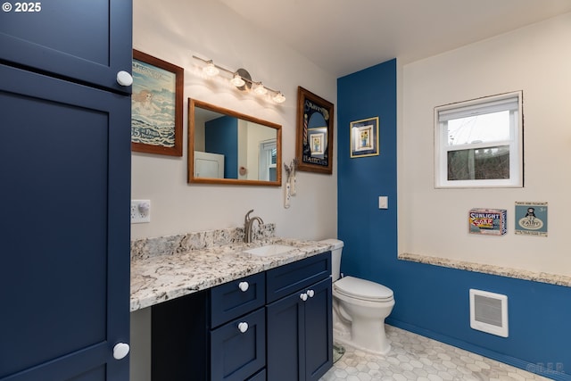 16637 Keasey Rd, Vernonia, OR 97064 - bathroom featuring vanity, tile patterned floors, and heating unit