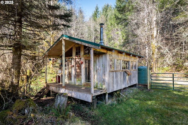 16637 Keasey Rd, Vernonia, OR 97064 - view of outbuilding with a forest view
