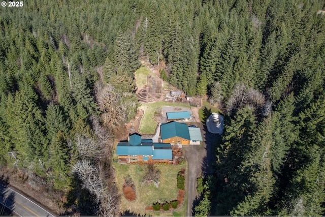 16637 Keasey Rd, Vernonia, OR 97064 - aerial view of property and surrounding area with a heavily wooded area