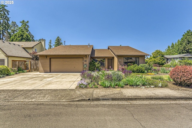17708 SW Meadowbrook Way, Beaverton, OR 97078 - ranch-style home with an attached garage and concrete driveway