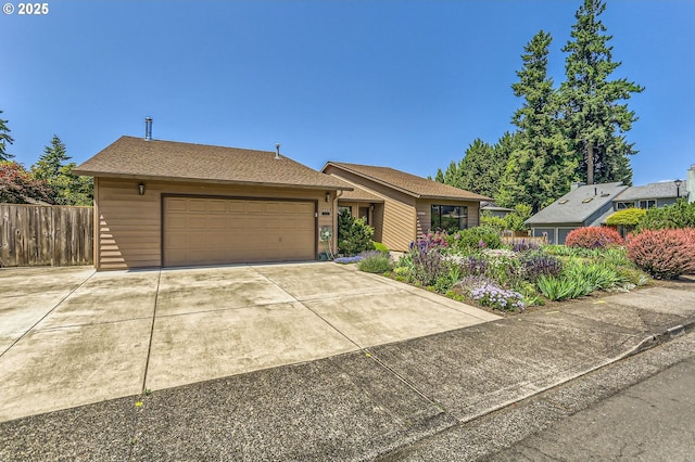17708 SW Meadowbrook Way, Beaverton, OR 97078 - ranch-style house featuring an attached garage and concrete driveway