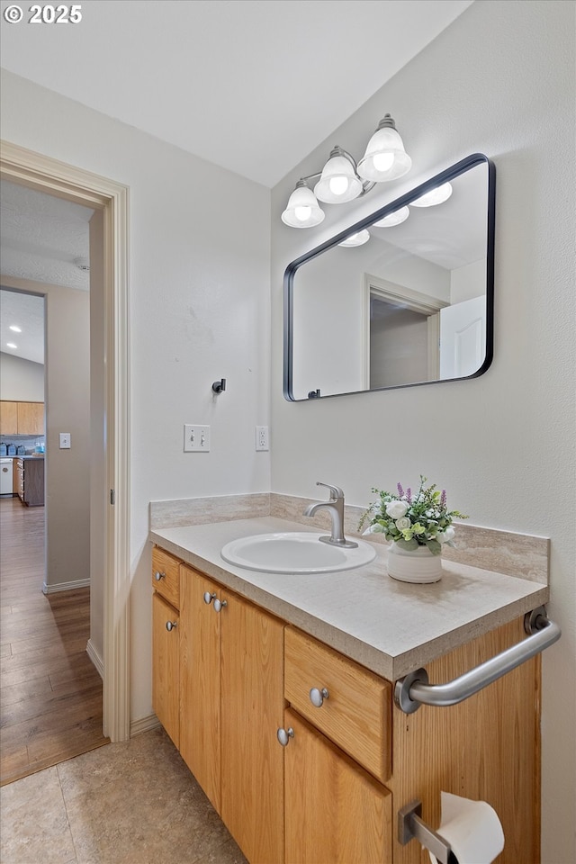 1218 Mt View Ln, Molalla, OR 97038 - bathroom with vanity and tile patterned floors