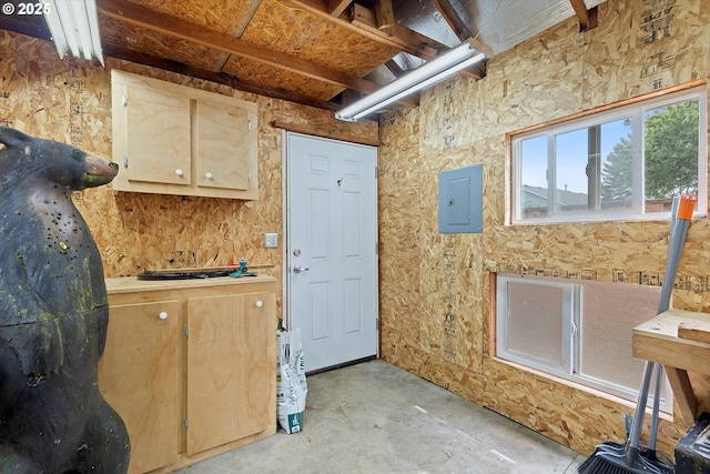 1218 Mt View Ln, Molalla, OR 97038 - miscellaneous room with electric panel and unfinished concrete floors