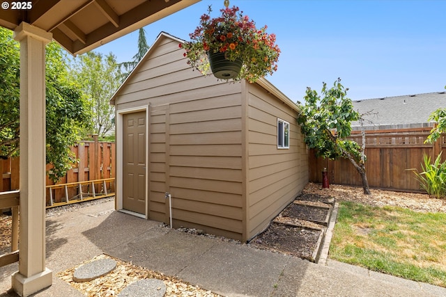 1218 Mt View Ln, Molalla, OR 97038 - view of shed featuring a fenced backyard