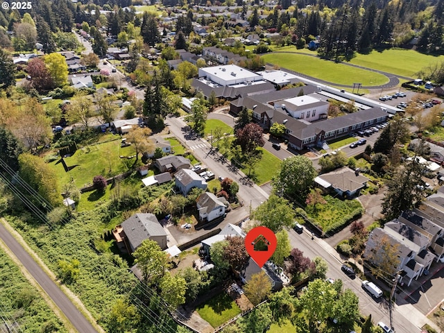 bird's eye view featuring a residential view
