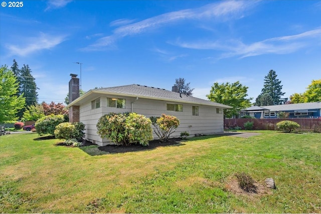 1637 Camino Dr, Forest Grove, OR 97116 - rear view of property with a chimney