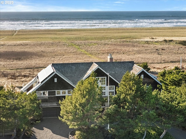 4650 S Fairway Dr, Gearhart, OR 97138 - drone / aerial view featuring a water view