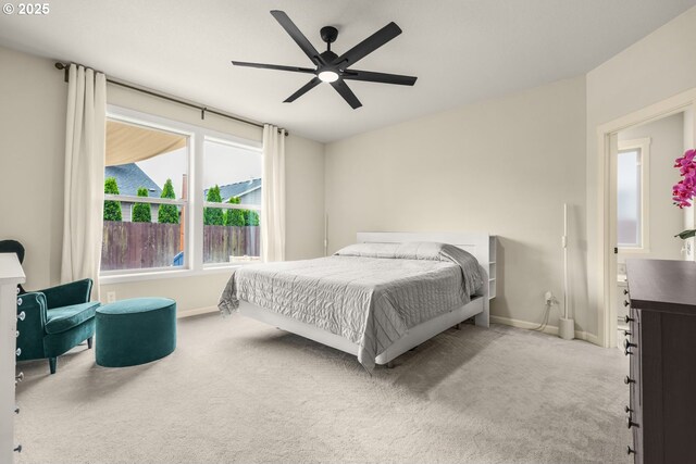 9703 NE 106th St, Vancouver, WA 98662 - bedroom with carpet flooring, baseboards, and ceiling fan