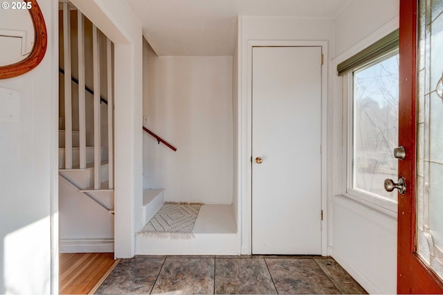 foyer entrance featuring a wealth of natural light