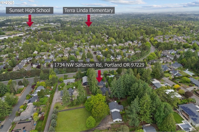 1734 NW Saltzman Rd, Portland, OR 97229 - view of property location with nearby suburban area