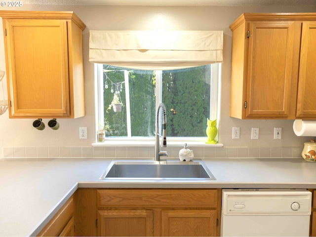3135 SE 26th St, Gresham, OR 97080 - kitchen featuring white dishwasher and light countertops