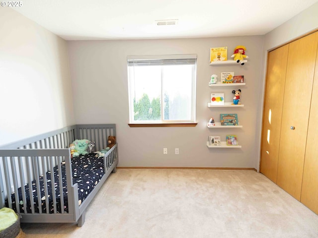 3135 SE 26th St, Gresham, OR 97080 - carpeted bedroom featuring a nursery area and a closet