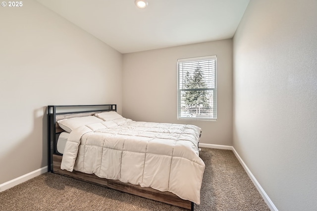 bedroom featuring carpet