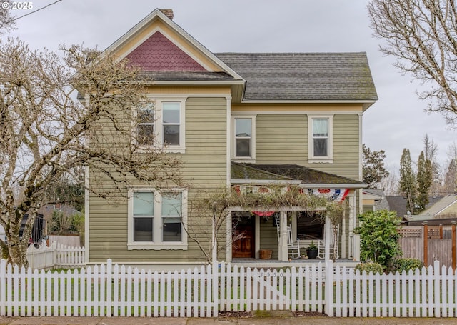 view of victorian house