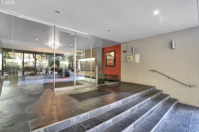 255 SW Harrison St Unit 9C, Portland, OR 97201 - building lobby with recessed lighting