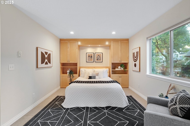 2805 NW Upshur St Unit B, Portland, OR 97210 - bedroom featuring recessed lighting and baseboards
