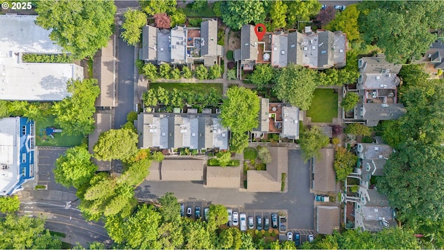 2805 NW Upshur St Unit B, Portland, OR 97210 - aerial view of property and surrounding area featuring nearby suburban area