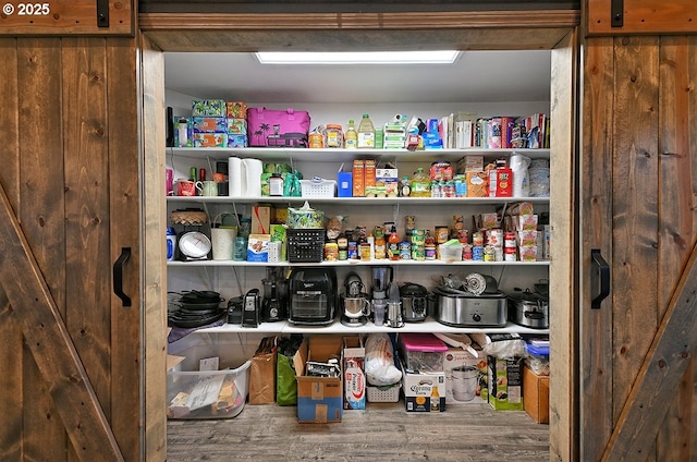 view of pantry