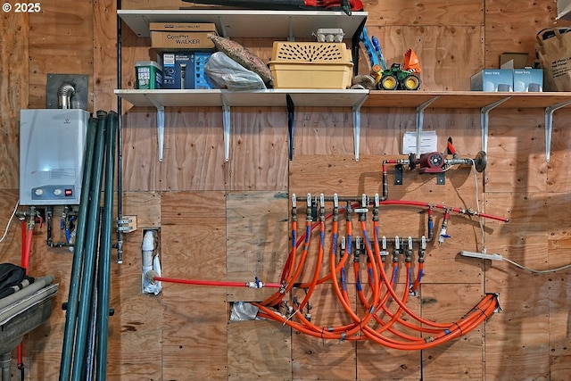 storage featuring water heater