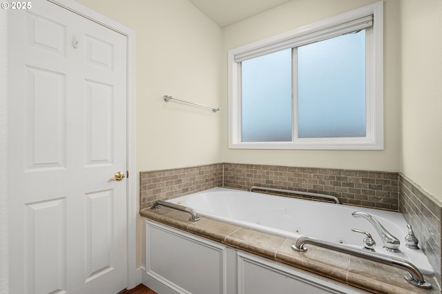 bathroom featuring a bathing tub