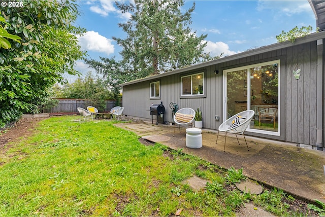 rear view of house featuring a patio area
