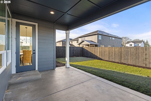 2112 NW 17th Pl, Battle Ground, WA 98604 - fenced backyard featuring a patio area and a residential view
