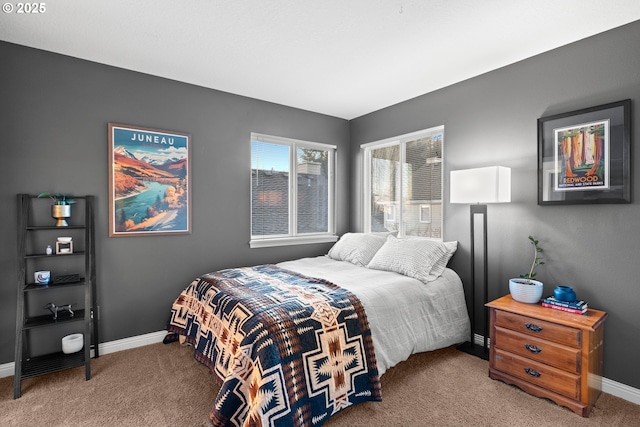 bedroom with carpet flooring